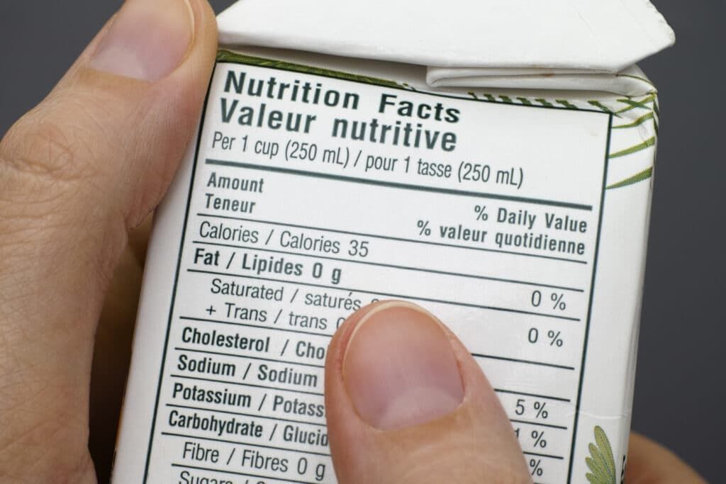 How to interpret the nutritional value table?